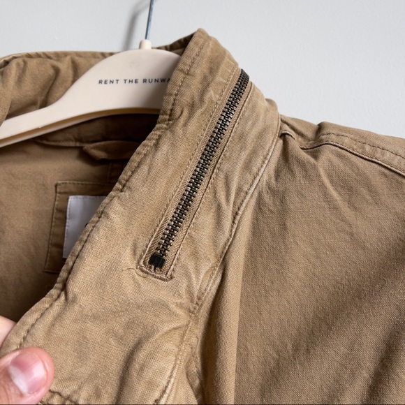 Old Navy Beige/Tan Mens Lightweight Canvas Mens Jacket Size Medium - Picture 4 of 8